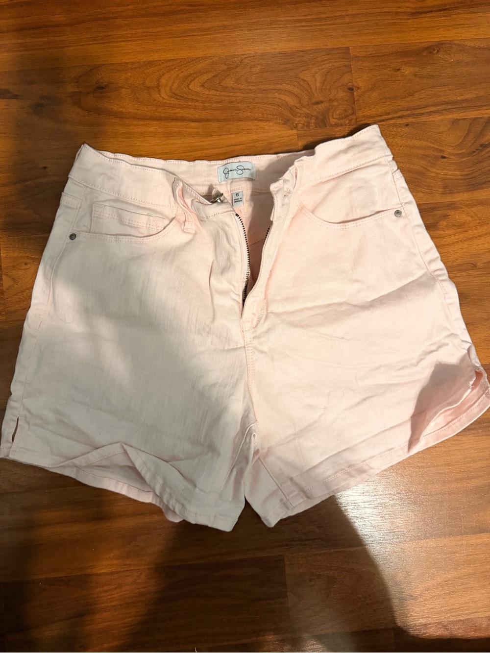 Jessica Simpson Pastel Pink Denim Shorts